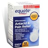 Equate Effervescent Antacid and Pain Relief 12 Tabs Compare to Alka Seltzer