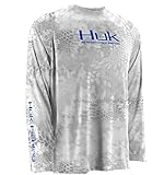 Huk Fishing Krypek Performance Raglan Long Sleeve,(Yeti/Blue)