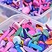 WILLBOND 500 Pieces Assorted Colored Mini Round Brad Pastel Brads with Storage Box for Arts Crafts Scrapbooking Making and DIY