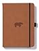 Dingbats* Wildlife Lined Writing Journal Notebook A5 - Vegan Leather Hardcover - Ideal for Work, Travel - Pocket, Elastic Closure, & Bookmark