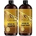Argan Oil Shampoo and Conditioner Set - Sulfate Free All Natural Hair Repair Treatment, Clarifying Volumizing & Moisturizing, Color Safe, Gentle for Curly & Color Treated Hair (2x 16oz)