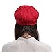 La Vogue Newsboy Cabbie Beret Cap for Women Beret Visor Bill Hat Red