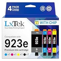 923XL 923e 923 Ink Cartridges (with Chip) Replacement for HP 923XL Ink Cartridges Combo Pack for OfficeJet Pro 8135e 8130e 8139e 8138e 8122e 8120 8124e 8125e 8130 8132e 8134e Printer, 4 Pack