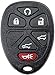 HelloAuto Key Fob for GMC Yukon/Chevy Tahoe Suburban Traverse/Cadillac Escalade 2007-2014 Key Fob Cover (JUST Empty Shell) P/N # 15913427, 20869057, 22756462