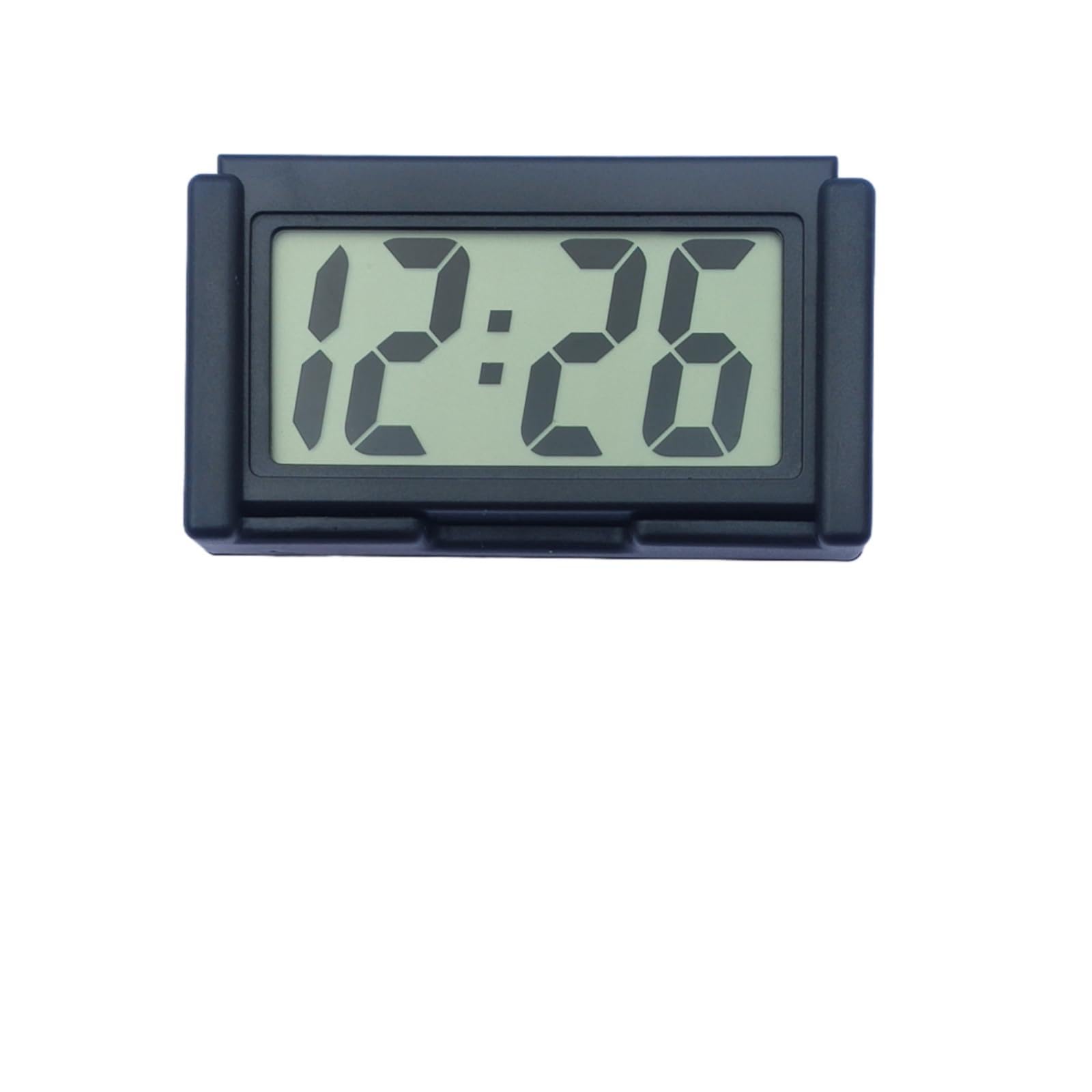 Photo 1 of Shudyear Small Digital Clock? with Jumbo LCD Time & Day Display?Mini Automotive Small Digital Clock Battery Operated for Desktop Nightstand Pocket Car Truck Dashboard & Air Vent (1, Black)