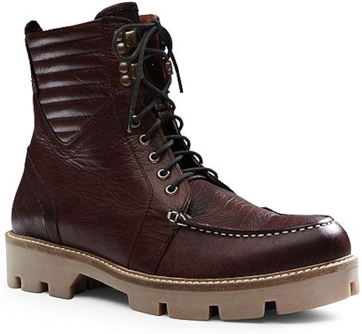 Lands' End Men's Lug Hiker Boots, 9.5, Brown Boots