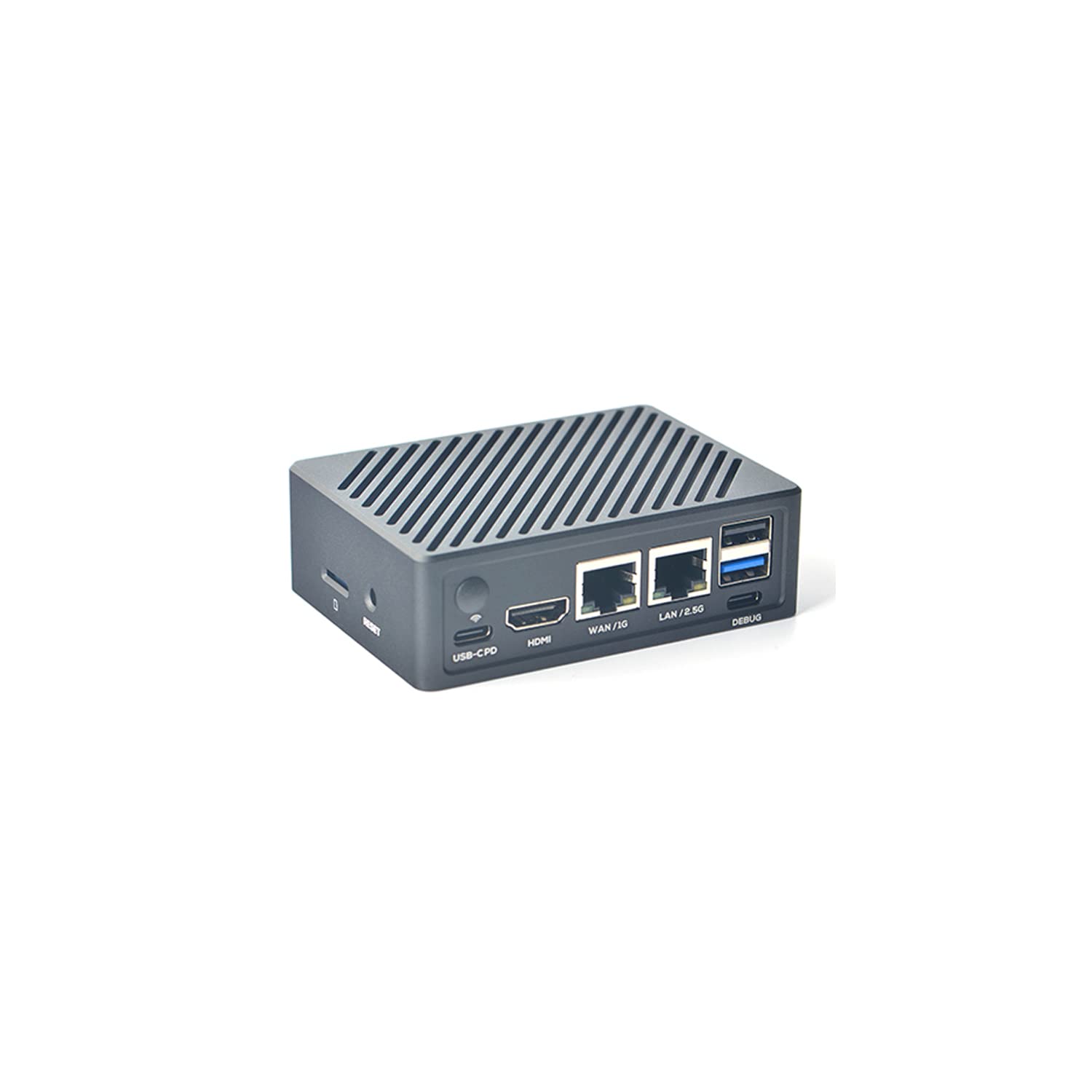 Nanopi R6C Mini Wireless WiFi Router OpenWRT with PCle Gbps Ethernet LPDDR4X 8GB RAM RK3588S Soc 6Tops NPU Mali-G610 GPU for NAS Smart IoT Gateway Support Ubuntu Debian (with CNC Metal Case)