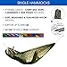 Yes4All Single Lightweight Camping Hammock with Strap & Carry Bag – Nylon Parachute Hammock / Lightweight Portable Hammock for Camping, Hiking (Camouflage)