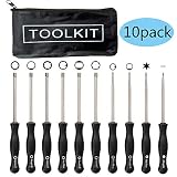 LIYYOO Carburetor Adjustment Tool Kit 10 Pcs Screwdrivers for Common 2 Cycle Small Engine STIHL Poulan Husqvarna MTD Ryobi Homelite Trimmer Weed Eater Chainsaw Carb Tune up Adjusting Tool
