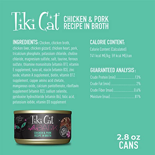 Tiki Cat After Dark GrainFree, LowCarbohydrate Wet Food with Real