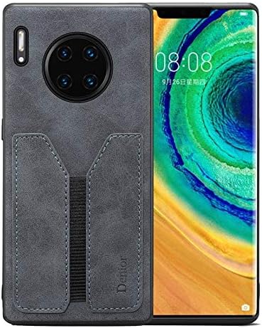 GGEBKEA- Case for Huawei Mate 30 Pro Case, PU Leather Wallet Case with 1 DV Elastic Card Holder, Ultra Thin and Slim Phone Cover for Huawei Mate 30 Pro (Color : Darkgray)