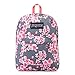JanSport SuperBreak Backpack - School, Travel, or Work Bookbag with Water Bottle Pocket, Diamond Plumeria Pink