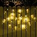 Zeso Waterproof 30 LED Solar String Lights (15 Water Drop and 15 Crystal), 20-Feet, Yellow