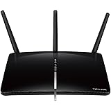 TP-LINK Archer D2 AC750 Wireless Dual Band Gigabit ADSL2+ Modem Router for Phone Line Connections - Black