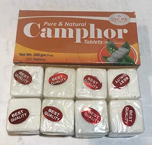 drupa Camphor Tablets 200g 7oz 32 Tablets Brand Pure and Natural