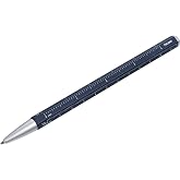 Troika Multitasking Ballpoint Pen with Black D1 Refill - Construction Basic - Centimeter/Inch Ruler, 1:20/1:50 Scale (Blue)