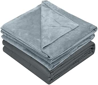 Amazon.com: Hiseeme Weighted Blanket (36''x48'' 4lbs, Dark Grey, Cotton