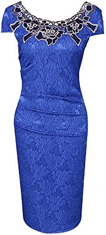 Zadachiel Women's Round Neck Slit Embossed Bodycon Dress