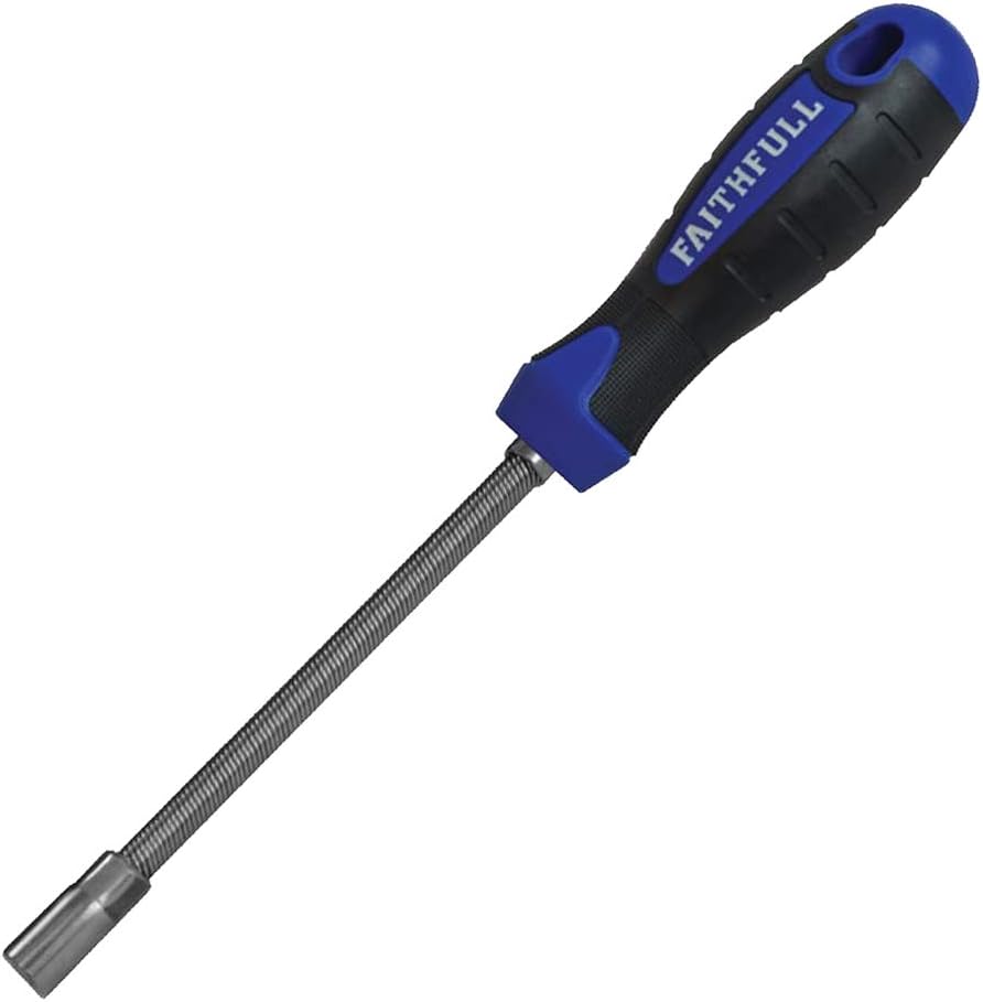 Faithfull SDHOSE Drive Hose Clip Driver 7mm Hex, Multicolor