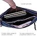 Lecxci Canvas Wristlets Bag Clutch Purses Wallet Slim Credit Card Holder Clutch with Removable Strap Cell Phone Wallet (Blue)