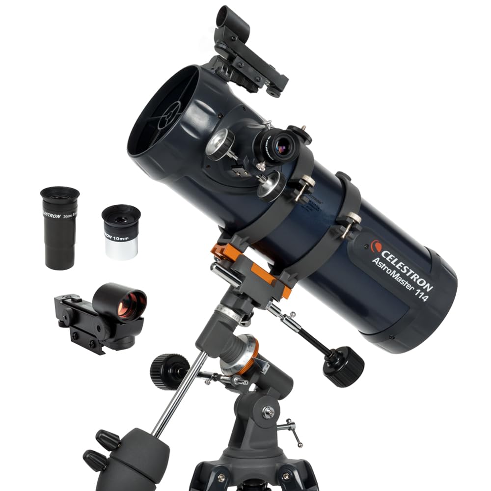 Telescopio Celestron AstroMaster 114EQ para observar las estrellas en familia