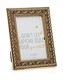 Philip Whitney Thin Gold Tone Wood Frame 4X6, Wood