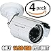 12v Security Camera for Outside Home by Ventech (4 Pack) with 24 ir led Day-Night Vision 65ft ir Cut cmos 1000TVL 960h CCTV Video Type Bullet Indoor Outdoor Weatherproof ip66 More Than 700tvl 800tvl