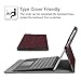 Fintie New Surface Pro 2017 / Surface Pro 4 Case, Multi-Angle Viewing Portfolio Business Cover for Microsoft Surface Pro 2017 / Pro 4 / Pro 3, Compatible with Type Cover Keyboard - Burgundy