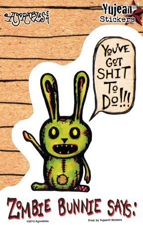 Agorables - Zombie Bunny - Sticker / Decal