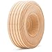 Mini Wood Wheels Treaded Style, 2 Inch Diameter, Pack of 24, for Crafts and DIY Car Models, by Woodpeckers