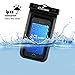 CaliCase Extra Large Waterproof Floating Phone Pouch - IPX8 Waterproof Floating Phone Case with Lanyard for iPhone X-15/ S20-S24/ Pixel 1-8 - Blue Glow in The Dark