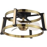 Maxim Lighting 61022WTBKNAB Darling - 29W 4 LED WiFi-Enabled Fandelier-10.5 Inches Tall and 24 Inches Wide