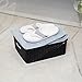 BINO Woven Plastic Storage Basket, Medium– 3 PACK (Black)