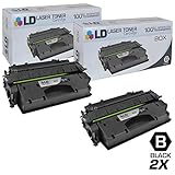 LD Compatible Toner Cartridge Replacements for HP 80X CF280X High Yield (Black, 2-Pack)