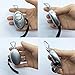 Silver Mini Loud Personal Staff Panic Rape Attack Safety Security Keyring Keychain Alarm with Torch 140DB