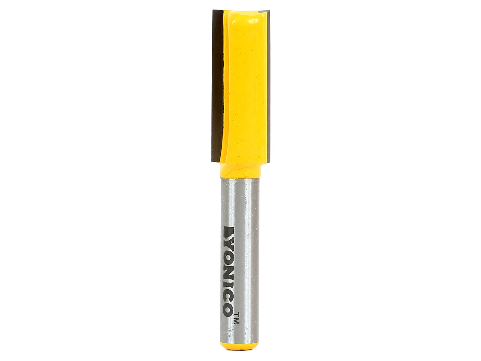 Yonico 14157q - Straight Router Bit, Cutting Diameter: 3/8", Cutting Height: 3/4" - 1/4" Shank