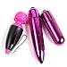 OUBAO 2017 3Pcs Bullet Mini Egg Vibrator AV Vibration Massager Masturbation Vibrators Sex Toys For Women (Red+Purple)