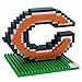 NFL Team BRXLZ 3D Logo Puzzle Set (Chicago Bears)