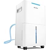 1500 Sq.ft Dehumidifier for Basement, SEAVON 21 Pint Dehumidifiers with Drain Hose for Home Large Room Bedroom Bathroom, Powerful Moisture Removal, Smart Humidity Control & Display, 24H Timer, 3 Mode