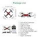 SYMA X5C Drone with 2.0MP HD Camera RC Quadcopter with 3D Flips & High/Low Speed & Left/Right Mode Exclusive Red Color