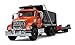 First Gear 1/50 Scale Diecast Collectible Orange/Black/Black Mack Granite Dump Truck with Beavertail Trailer (50-3403)