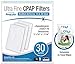 RespLabs CPAP Filters Compatible with ResMed AirSense, AirCurve - S9, AirStart, Autoset 10 | Disposable, Universal Replacement Filter Kit [30 Pack]