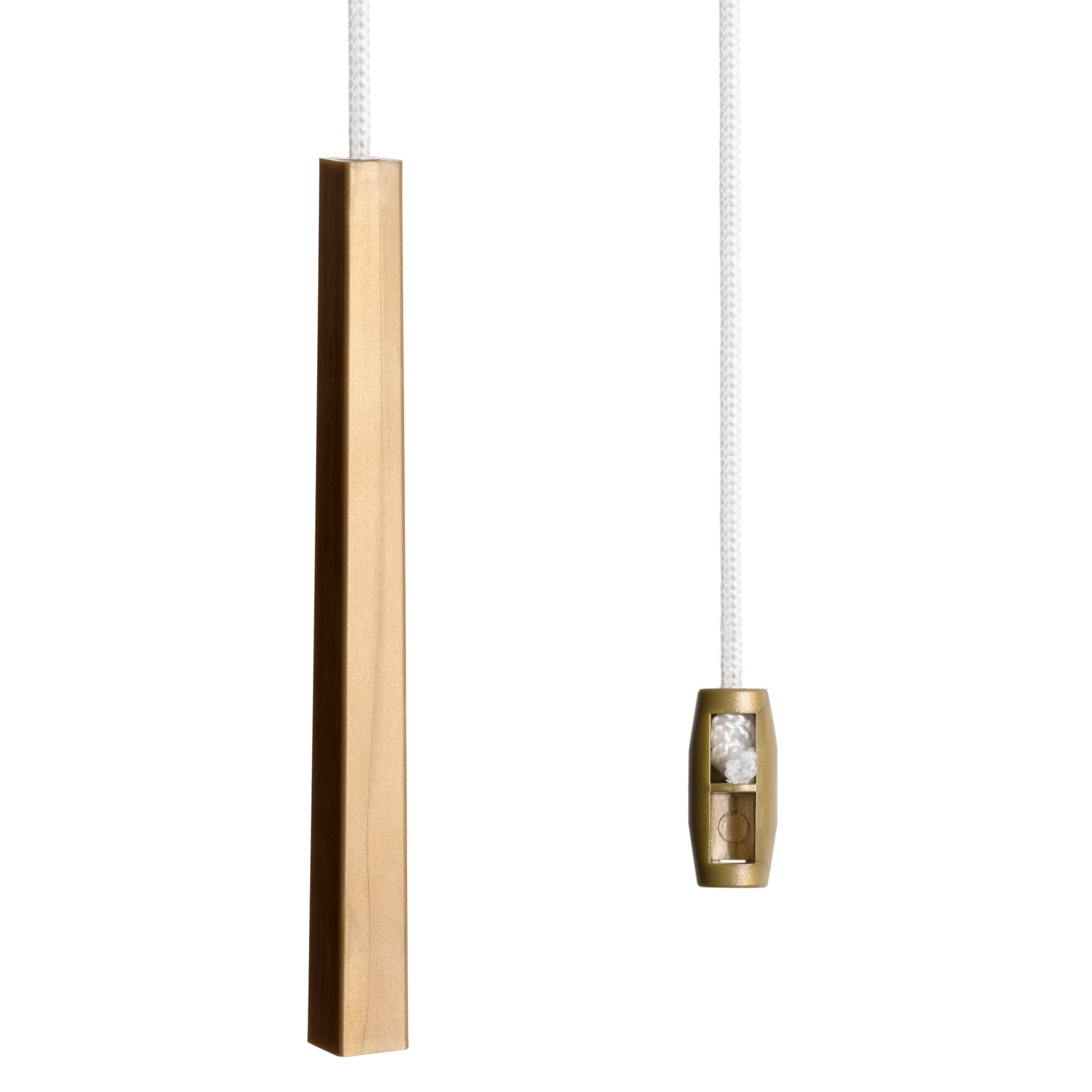 sleeklight Light Pull Cord, String and Handle. Slimline, Subtle Cube Minimalist Design in a Choice of Silver, Black and Gold. (Gold)