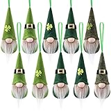 St Patrick Day Hanging Gnome Ornaments Set of