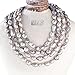 9-10mm Baroque Cultured Freshwater Pearl Necklace Strand Endless Palette Pure SILVER 60
