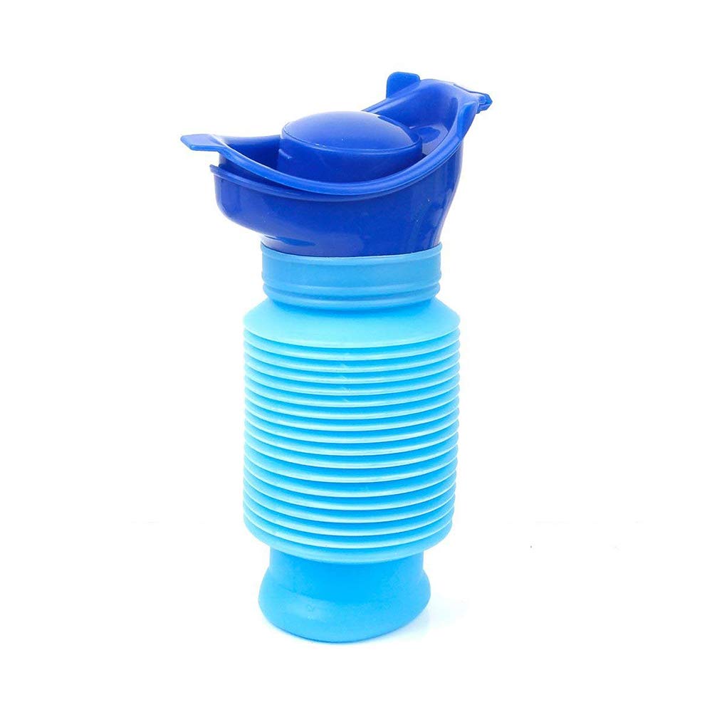 TOMYEER Emergency Urinal Bottle Car Toilet Outdoor Camping Travel Shrinkable Compact Pee Bottle (750ML)