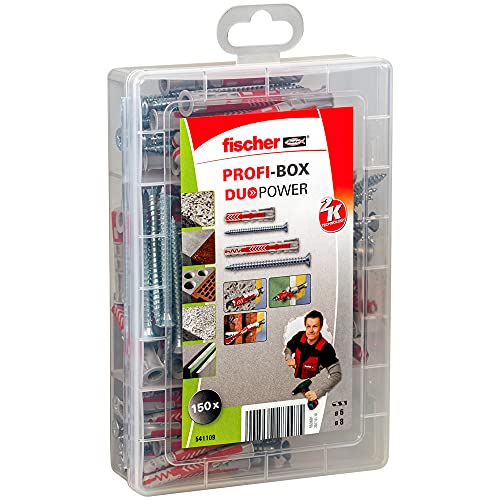 fischer -DUOPOWER PROFIbox + screws, dowel box and screws, case of 150 pcs.