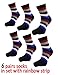 Toe Socks Women Five Toes Wicking 5 Finger Cotton Athletic Striped Ankle 8 Pack