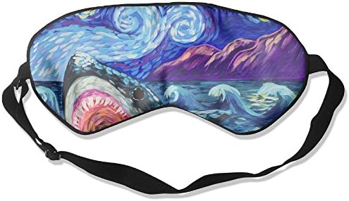 Comfortable Sleep Eyes Masks Shark 3D Painting Design Sleeping Mask For Travelling, Night Noon Nap, Mediation Or Yoga