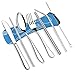 VICBAY 7psc Reusable Lunch Cutlery Set, Stainless Steel Straws with Brush, Travel Camping Flatware Set Utensils, Drinking Metal Straws for Tumblers Beverage